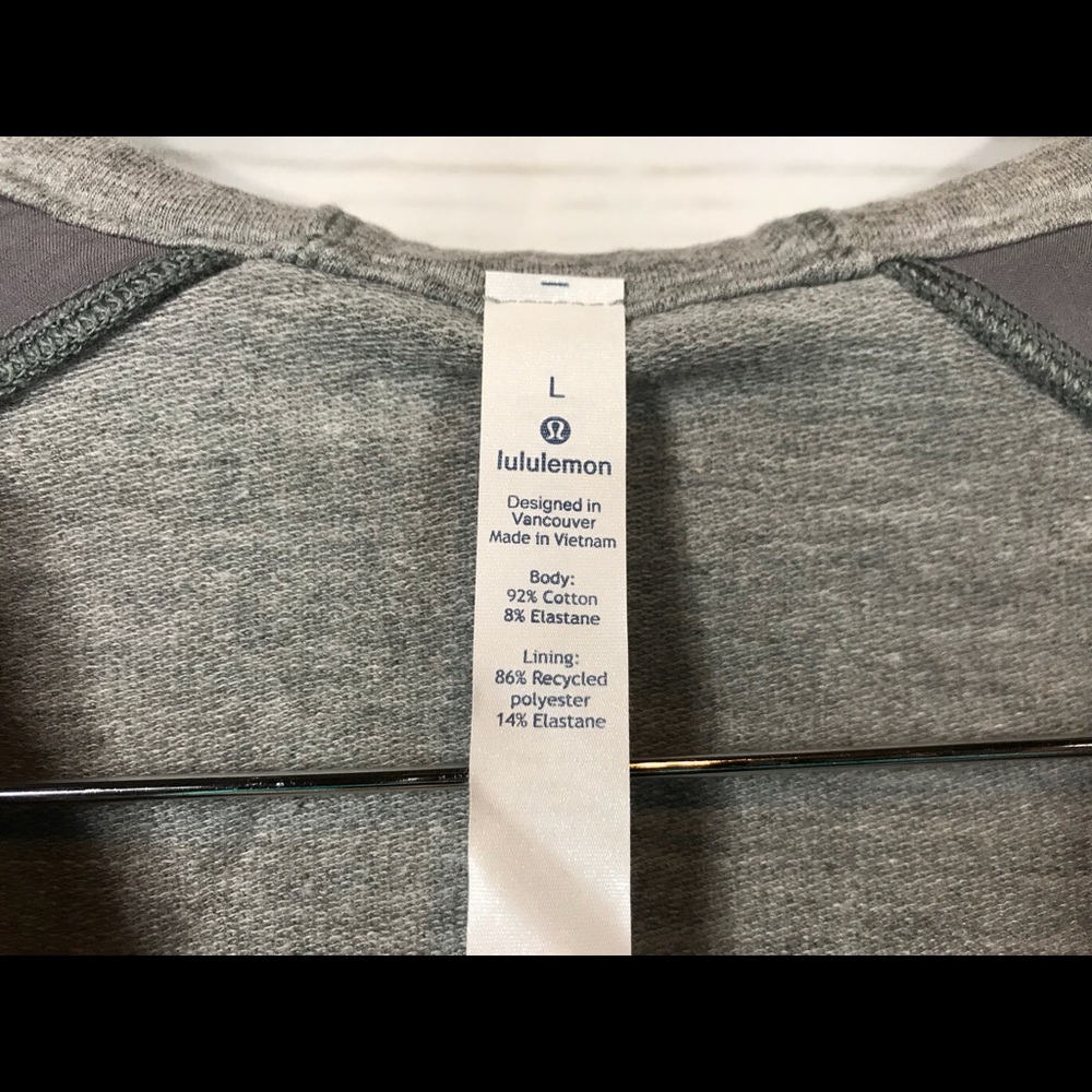 Lululemon Cross Cut Hoodie-Gray, Large - Picture 4 of 4